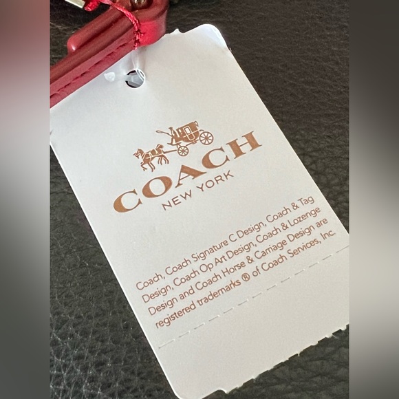 Coach Leather Wristlet in Red - Picture 7 of 11